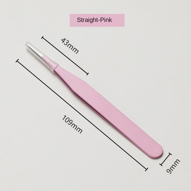English Title Suggestion Adorable Macaron-Colored Tweezers for Handmade Notebooks, Goo Card Sticker Tools, Bent and Poi