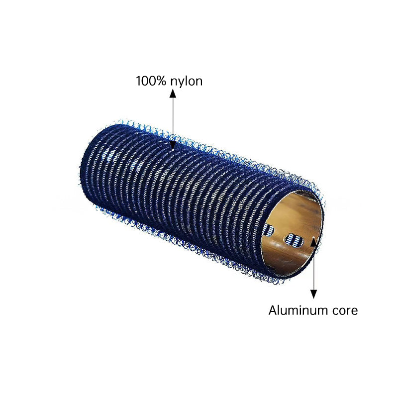 Thickened Colorful Aluminum Core Curling Barrels, 3x9cm Self-Adhesive Seamless USB Curling Rolls for Fluffy and Inward Curled Bangs