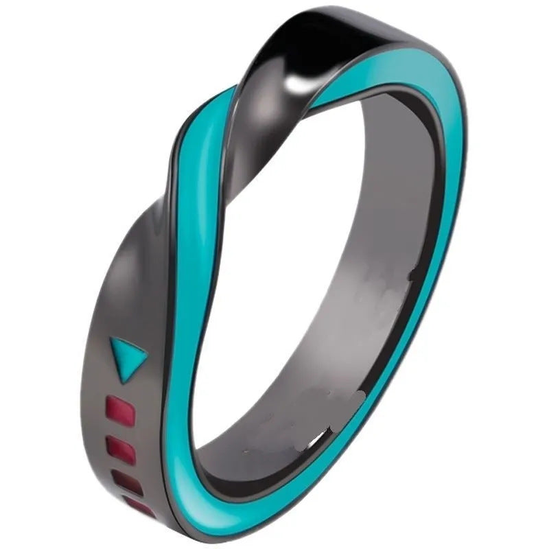 Ins New Style Ring Hatsune Miku Anime Mobius Single Loop Finger Ring 925 Silver Jewelry