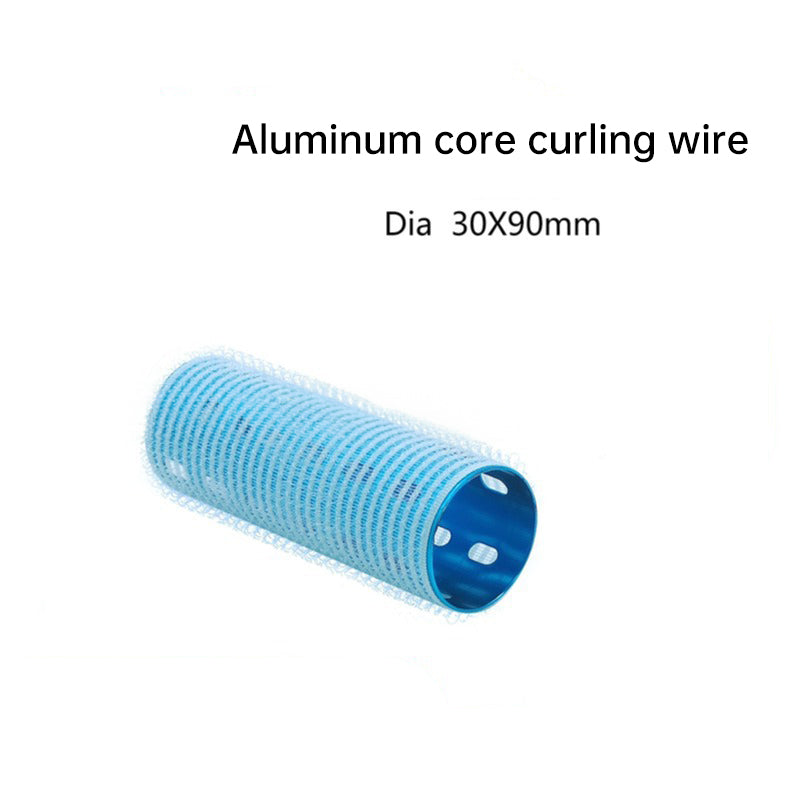 Thickened Colorful Aluminum Core Curling Barrels, 3x9cm Self-Adhesive Seamless USB Curling Rolls for Fluffy and Inward Curled Bangs