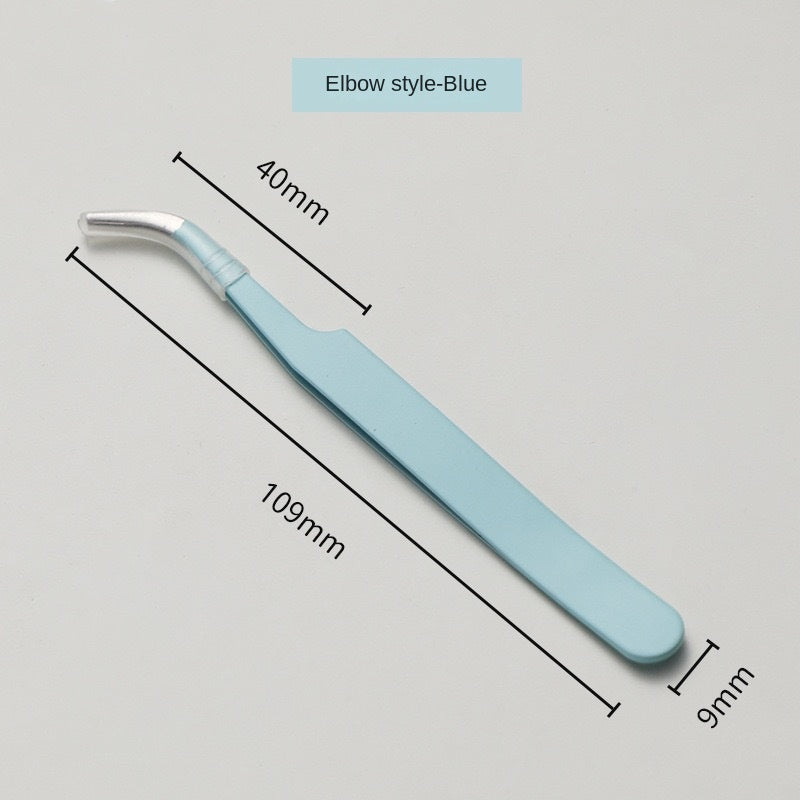 English Title Suggestion Adorable Macaron-Colored Tweezers for Handmade Notebooks, Goo Card Sticker Tools, Bent and Poi