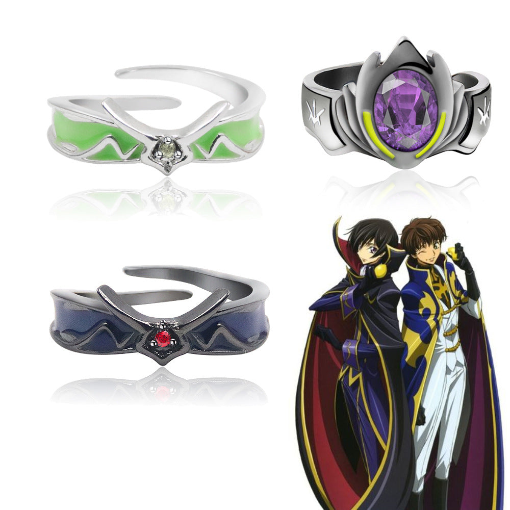 Code Geass Rebel Lulu Xiu Ring Pivot Wood Vermilion Bird Close Friend Pair Ring